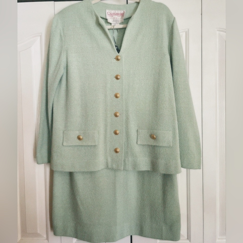 VINTAGE Castleberry Skirt/Jacket Set